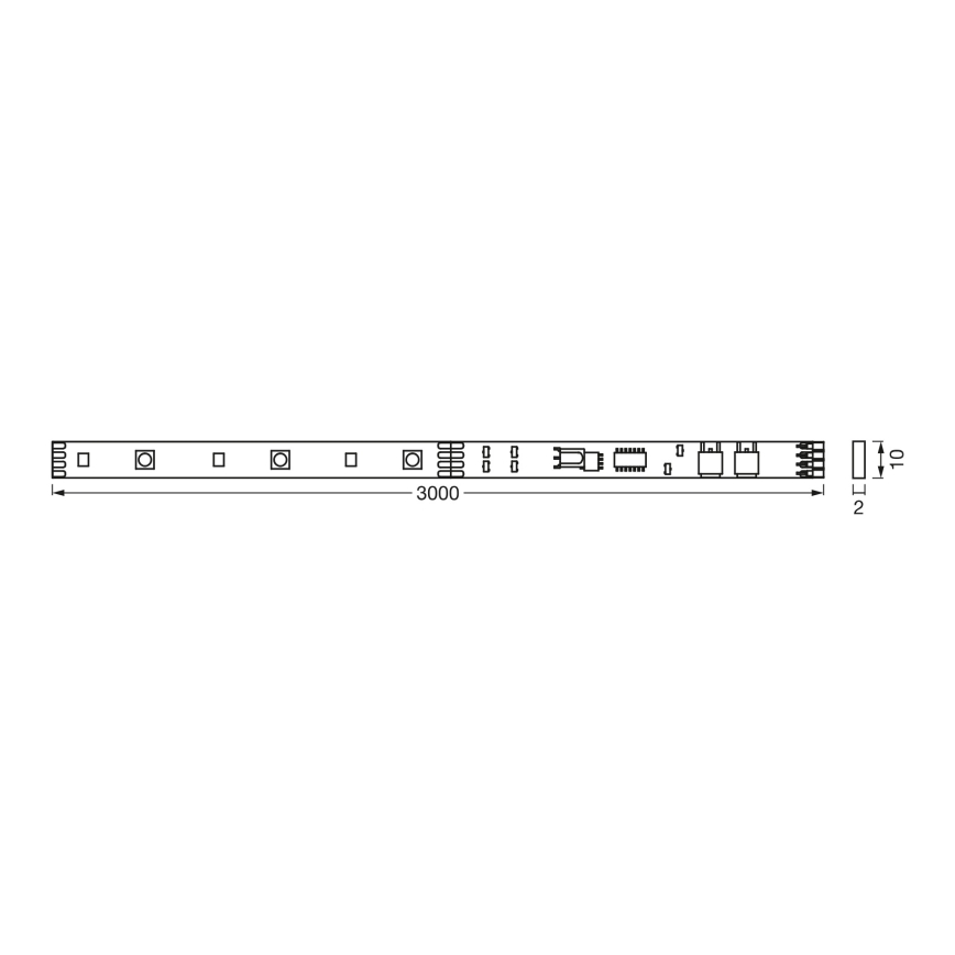 Osram - LED RGBW Stmívatelný pásek FLEX 3m LED/10W/230V + dálkové ovládání