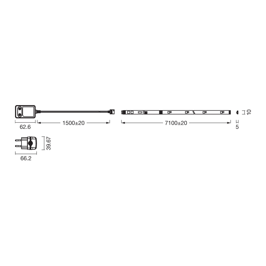 Osram - LED RGBW Stmívatelný pásek FLEX 7m LED/18W/230V + dálkové ovládání