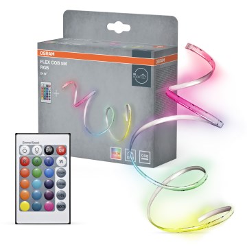 Osram - LED RGBW Stmívatelný pásek FLEX COB 5m LED/24W/230V 2700-6500K + dálkové ovládání