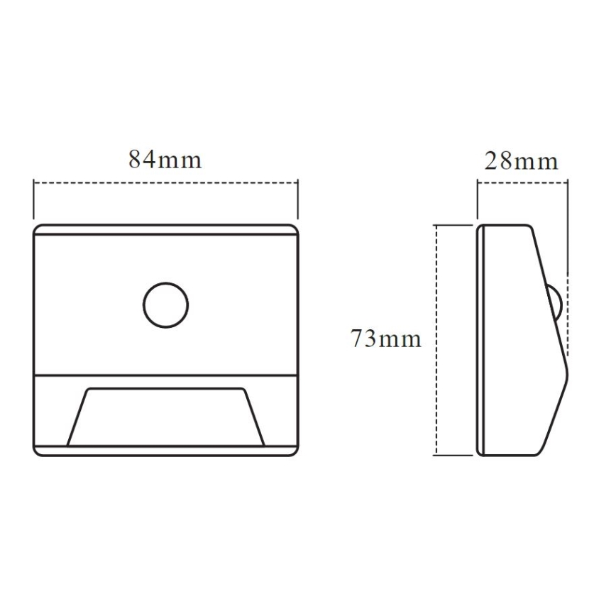 Osram - LED Schodišťové svítidlo se senzorem NIGHTLUX LED/0,25W/3xAAA IP54 stříbrná