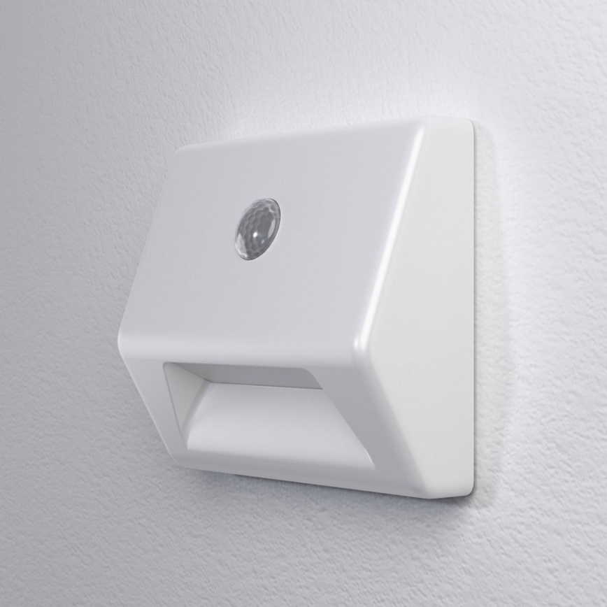Osram - LED Schodišťové svítidlo se senzorem NIGHTLUX LED/0,25W/3xAAA IP54 bílá