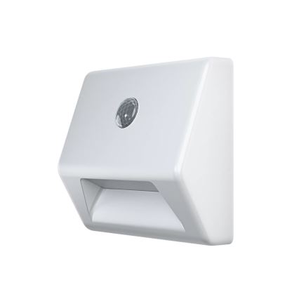 Osram - LED Schodišťové svítidlo se senzorem NIGHTLUX LED/0,25W/3xAAA IP54 bílá