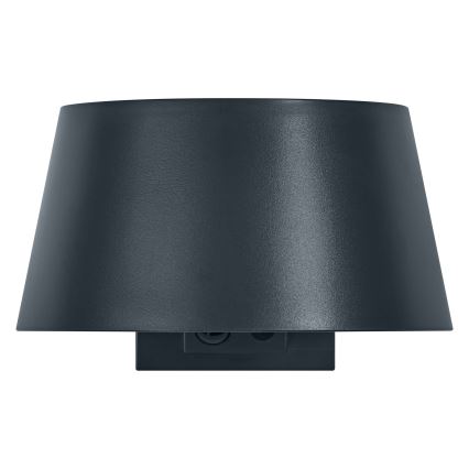 Osram - LED Solární nástěnné svítidlo se senzorem ENDURA STYLE LED/10,1W/4,2V 2000 mAh IP54 antracit