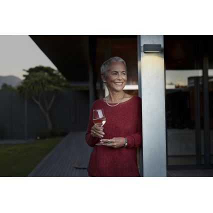 Osram - LED Stmívatelné solární nástěnné svítidlo se senzorem ENDURA STYLE LED/10,7W/4,2V 2000 mAh IP65 antracit