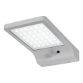 Osram - LED Solární nástěnné svítidlo se senzorem DOORLED LED/3W/3,3V 2000 mAh IP44 stříbrná