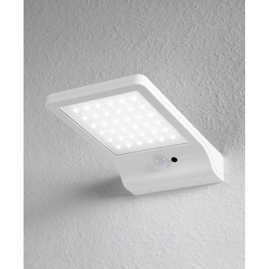 Osram - LED Solární nástěnné svítidlo se senzorem DOORLED LED/3W/3,3V 2000 mAh IP44 bílá