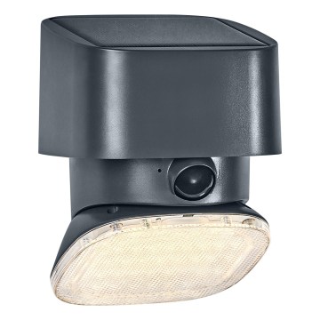 Osram - LED Solární nástěnné svítidlo se senzorem ENDURA STYLE LED/10,3W/4,2V 2000 mAh IP54 antracit
