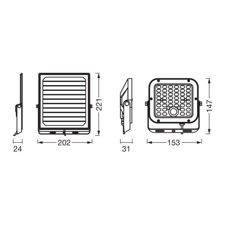 Osram - LED Stmívatelný solární reflektor se senzorem ENDURA LED/10W/4,2V 4000K IP65 černá + dálkové ovládání