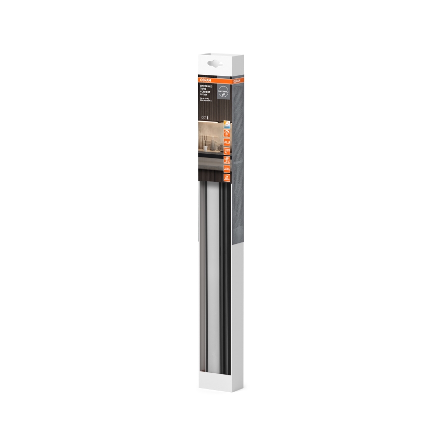 Osram - LED Stmívatelné podlinkové svítidlo LINEAR TURN LED/10W/230V 3000/4000/6500K 55 cm černá