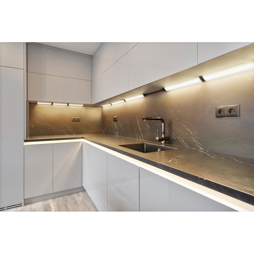 Osram - LED Stmívatelné podlinkové svítidlo se senzorem pohybu LINEAR ANGLE LED/5W/230V 3000/4000/6500K 35 cm černá