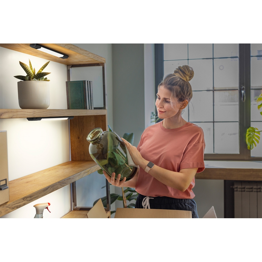 Osram - LED Stmívatelné podlinkové svítidlo se senzorem pohybu LINEAR EDGE LED/4W/230V 3000/4000/6500K 30 cm černá