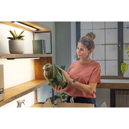 Osram - LED Stmívatelné podlinkové svítidlo se senzorem pohybu LINEAR EDGE LED/8W/230V 3000/4000/6500K 50 cm černá