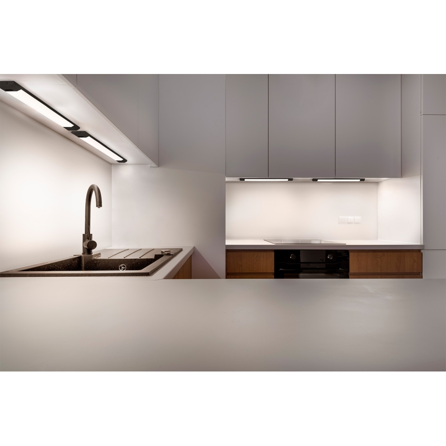 Osram - LED Stmívatelné podlinkové svítidlo se senzorem pohybu LINEAR EDGE LED/8W/230V 3000/4000/6500K 50 cm černá
