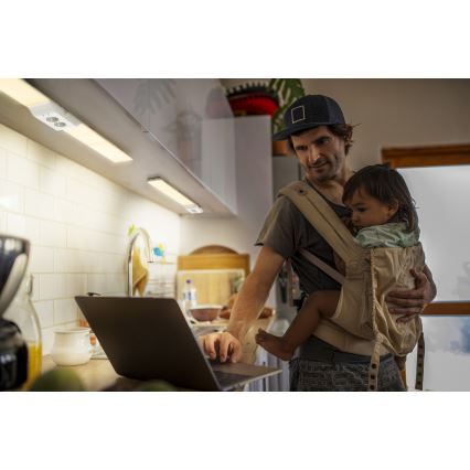 Osram - LED Stmívatelné podlinkové svítidlo se zásuvkami UNDERCABINET LED/10W/230V 3000K 54,8 cm bílá