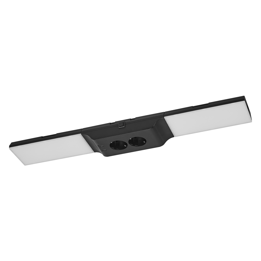 Osram - LED Stmívatelné podlinkové svítidlo se zásuvkami UNDERCABINET LED/10W/230V 3000K 54,8 cm černá