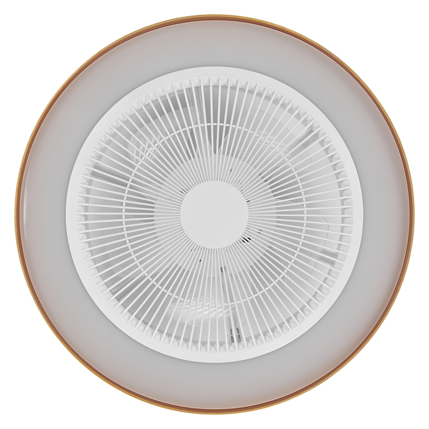 Osram - LED Stmívatelné stropní svítidlo s ventilátorem CEILING FAN LED/49W/230V 2700-6500K bílá/zlatá + dálkové ovládání