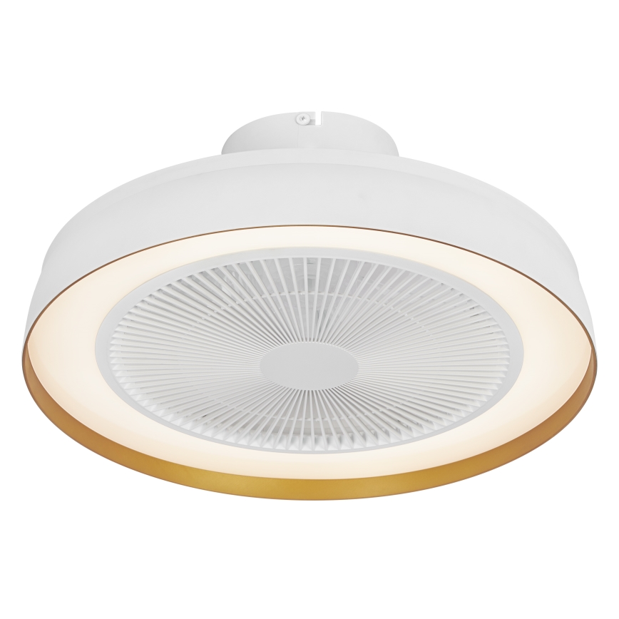 Osram - LED Stmívatelné stropní svítidlo s ventilátorem CEILING FAN LED/49W/230V 2700-6500K bílá/zlatá + dálkové ovládání