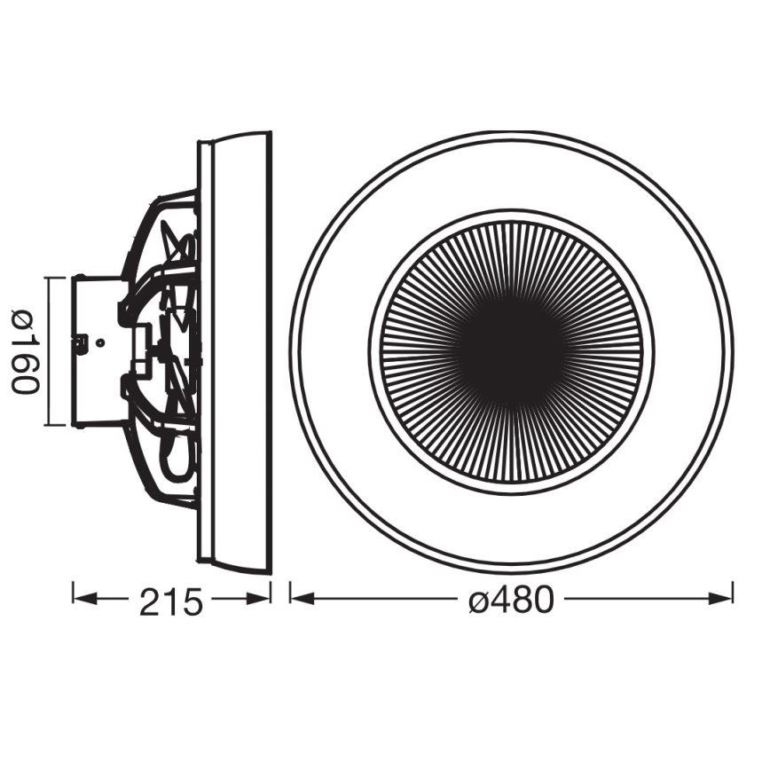 Osram - LED Stmívatelné stropní svítidlo s ventilátorem CEILING FAN LED/49W/230V 2700-6500K bílá/zlatá + dálkové ovládání