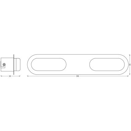Osram - LED Stmívatelné koupelnové nástěnné svítidlo SMART+ DUPLO LED/15W/230V 3000-6500K IP44 Wi-Fi
