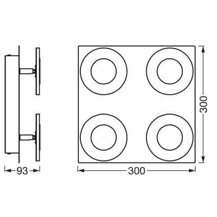 Osram - LED Stmívatelné koupelnové stropní svítidlo SMART+ WAVE LED/24W/230V 3000-6500K IP44 Wi-Fi