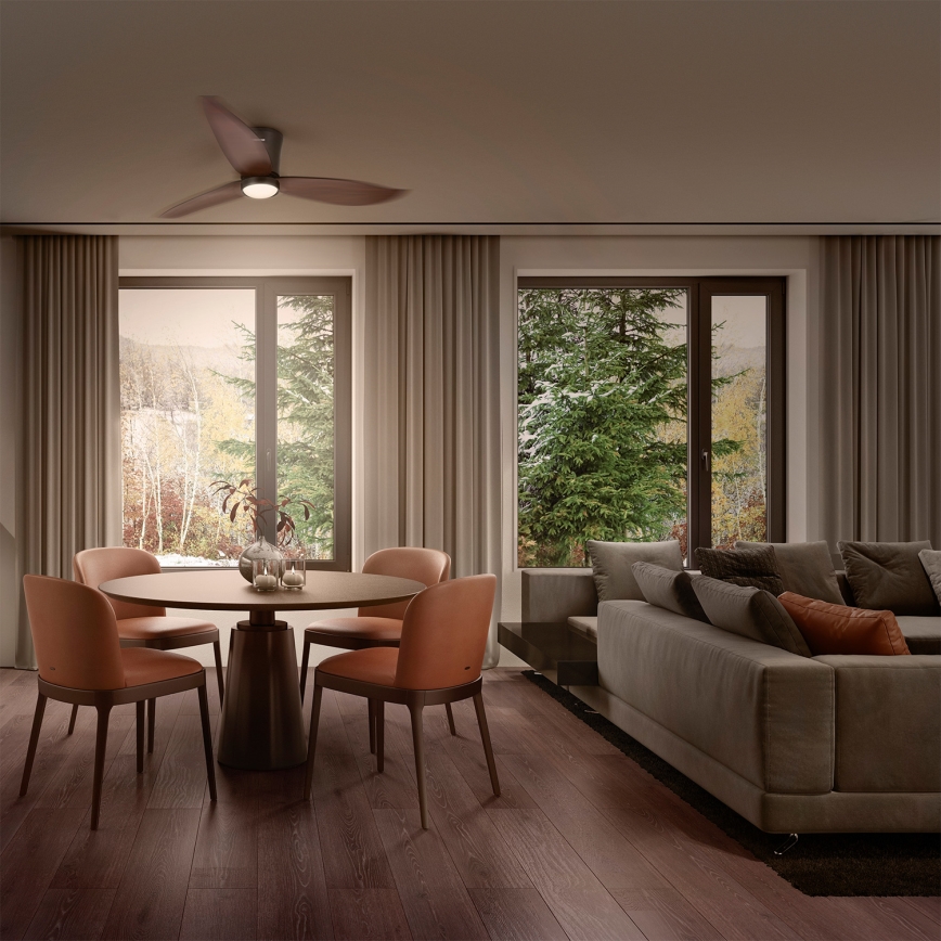 Osram - LED Stmívatelný stropní ventilátor FOHN LED/18W/230V 3000/4000/6500K + dálkové ovládání