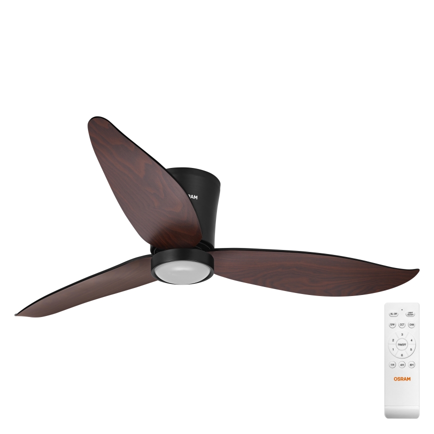 Osram - LED Stmívatelný stropní ventilátor FOHN LED/18W/230V 3000/4000/6500K + dálkové ovládání