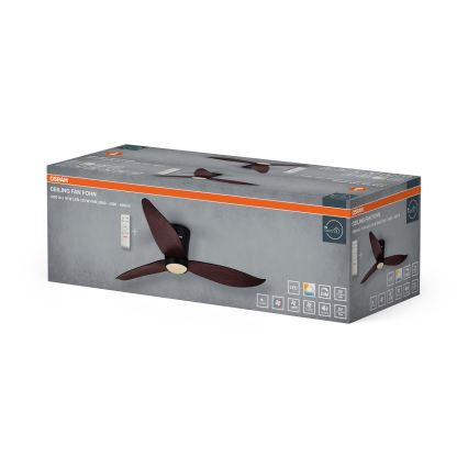 Osram - LED Stmívatelný stropní ventilátor FOHN LED/18W/230V 3000/4000/6500K + dálkové ovládání