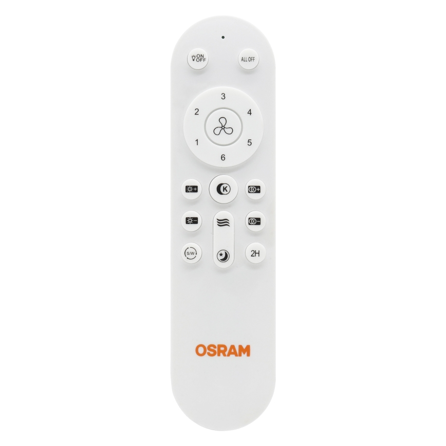 Osram - LED Stmívatelný stropní ventilátor LESTE LED/15W/230V 3000/4000/6500K + dálkové ovládání