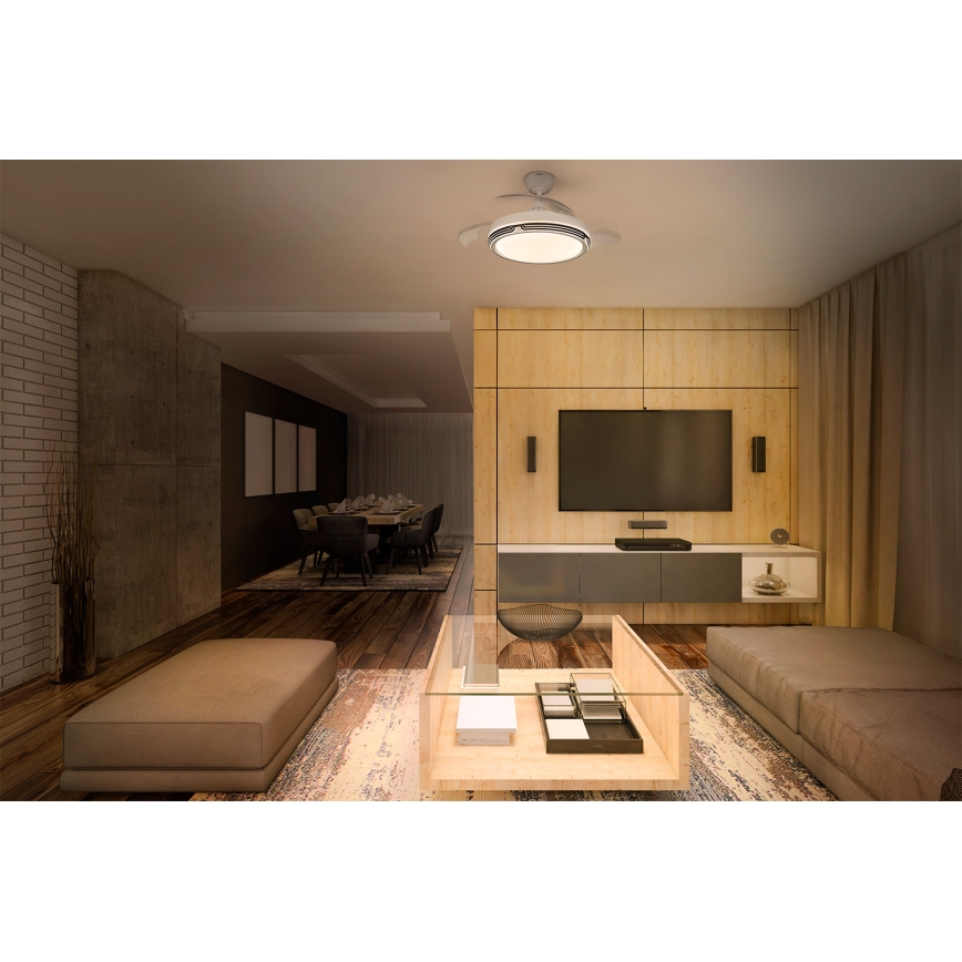 Osram - LED Stmívatelné stropní svítidlo s ventilátorem LEVECHE LED/36W/230V 3000/4000/6500K + dálkové ovládání