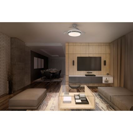 Osram - LED Stmívatelné stropní svítidlo s ventilátorem LEVECHE LED/36W/230V 3000/4000/6500K + dálkové ovládání