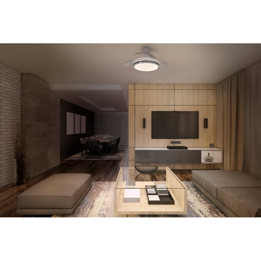 Osram - LED Stmívatelné stropní svítidlo s ventilátorem LEVECHE LED/36W/230V 3000/4000/6500K + dálkové ovládání