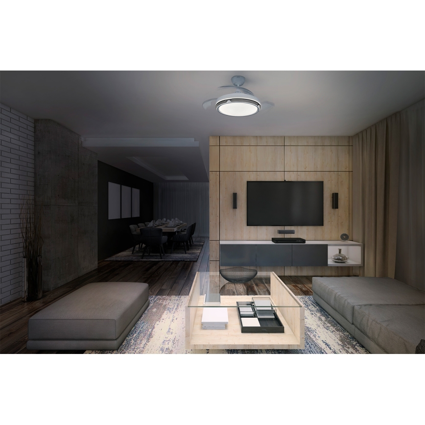 Osram - LED Stmívatelné stropní svítidlo s ventilátorem LEVECHE LED/36W/230V 3000/4000/6500K + dálkové ovládání