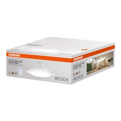 Osram - LED Stmív. svítidlo s ventilátorem WING LED/36W/230V 3000/4000/6000K +DO