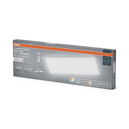 Osram - LED Stmívatelné koupelnové stropní svítidlo PLANON EASYFIX LED/24W/230V 2600-6000K 20x58 cm IP54 bílá + dálkové ovládání