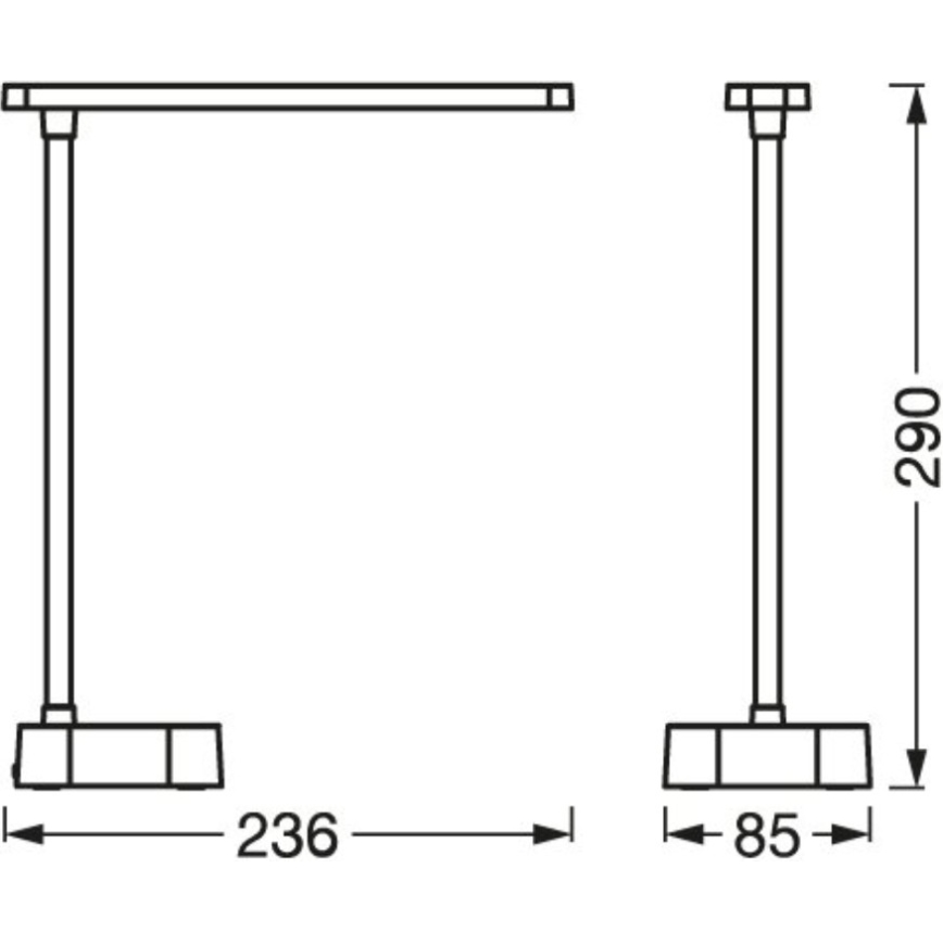 Osram - LED Stmívatelná dotyková stolní lampa PANAN LED/5,2W/5V 1200 mAh CRI 90