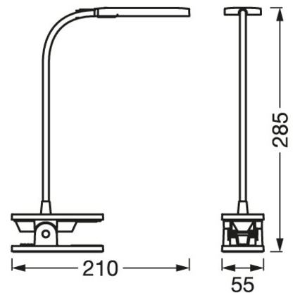 Osram - LED Stmívatelná dotyková stolní lampa PANAN LED/5,2W/5V 1200 mAh