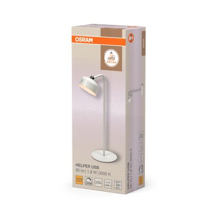 Osram - LED Stmívatelná nabíjecí stolní lampa 3v1 DECOR HELPER LED/1,8W/5V bílá