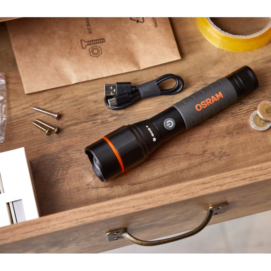 Osram - LED Stmívatelná nabíjecí svítilna LEDINSPECT PRO TORCH 1200 LED/13W/3,6V 4000 mAh IP44