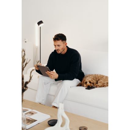 Osram - LED Stmívatelná dotyková stojací lampa DECOR KYOTO LED/12W/230V CRI 90 černá