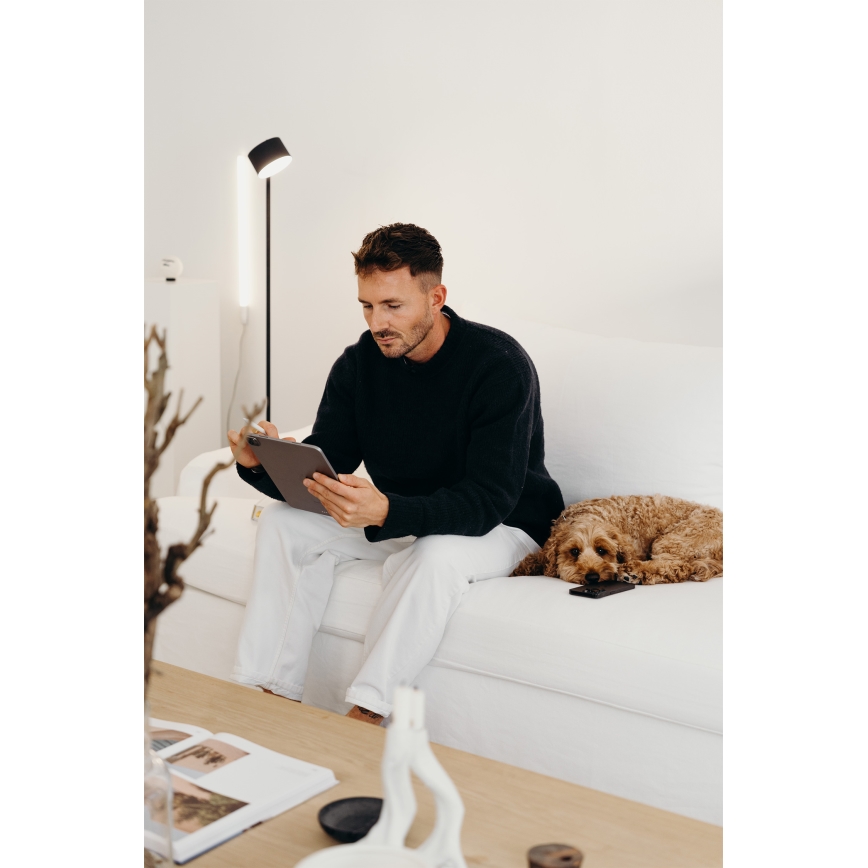 Osram - LED Stmívatelná dotyková stojací lampa DECOR KYOTO LED/12W/230V CRI 90 černá