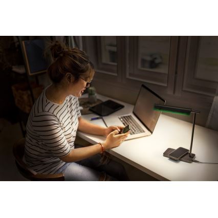 Osram - LED Stmívatelná stolní lampa OFFICE LINE LED/19W/230V 3000/4000/6500K černá