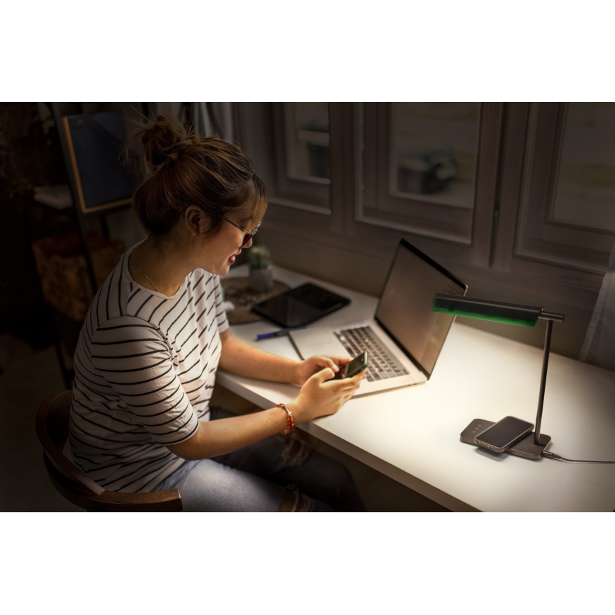 Osram - LED Stmívatelná stolní lampa OFFICE LINE LED/19W/230V 3000/4000/6500K černá