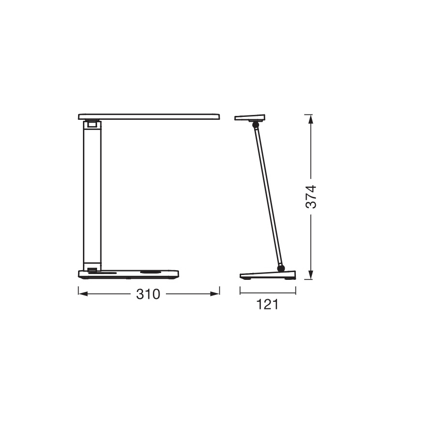 Osram - LED Stmívatelná stolní lampa OFFICE LINE LED/7W/230V 3000/4000/6500K černá