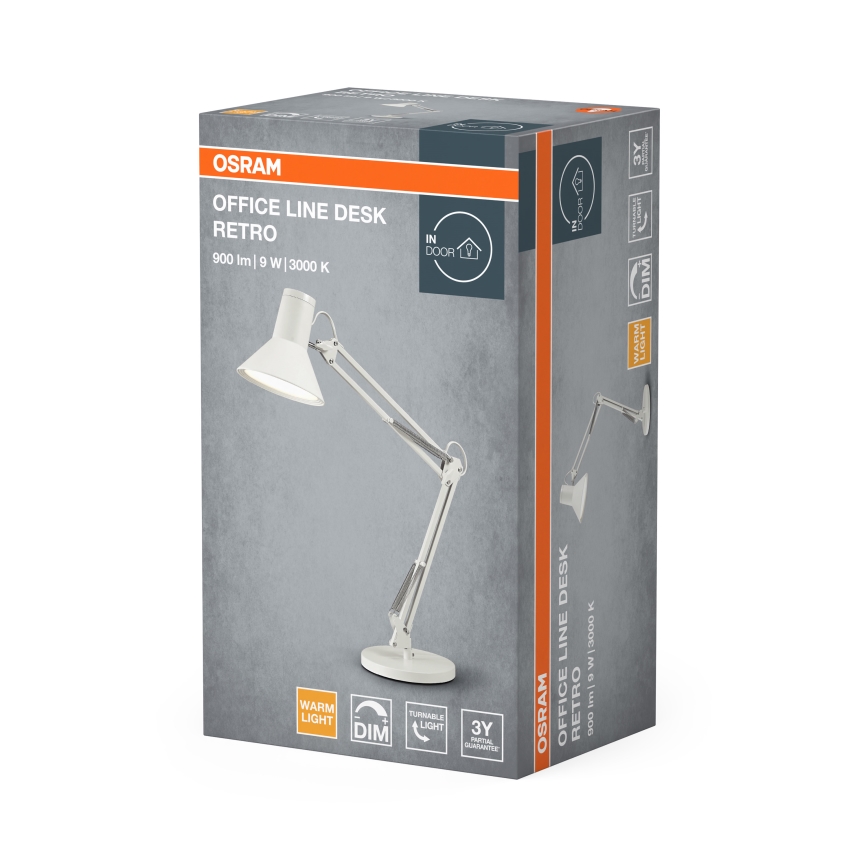 Osram - LED Stmívatelná stolní lampa OFFICE LINE LED/9W/230V 3000K bílá