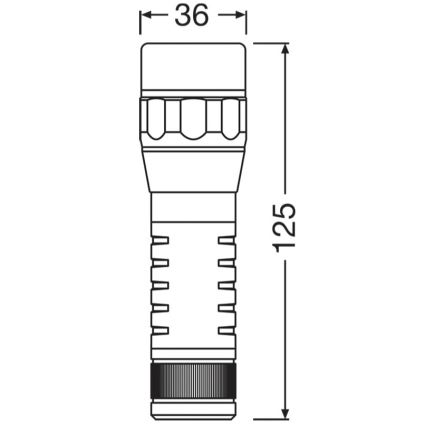 Osram - LED Stmívatelná svítilna LEDINSPECT TORCH 450 ESSENTIAL LED/6W/3xAAA IP44