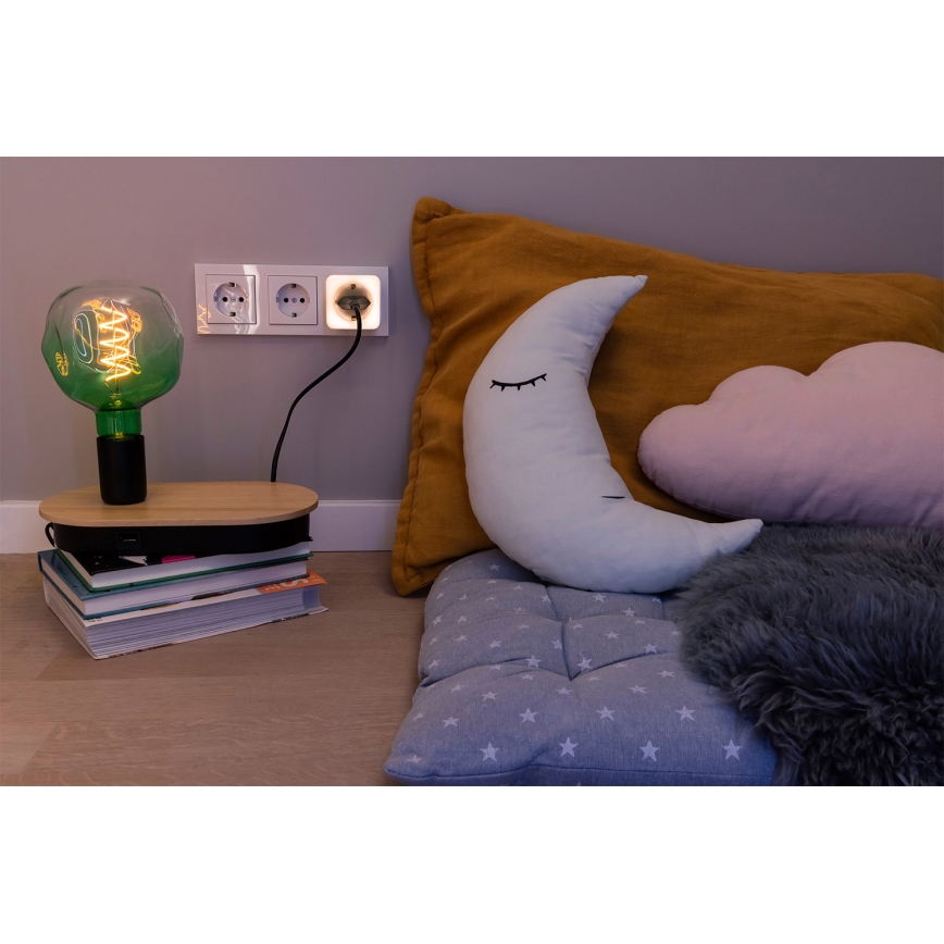 Osram - LED Stmívatelná zásuvka s osvětlením SCHUKO SMART+ NIGHTLIGHT 3680W/230V Wi-Fi