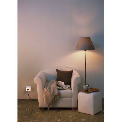 Osram - LED Stmívatelná zásuvka s osvětlením SCHUKO SMART+ NIGHTLIGHT 3680W/230V Wi-Fi