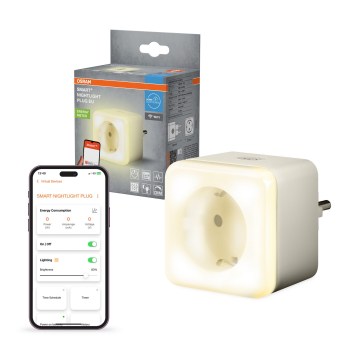 Osram - LED Stmívatelná zásuvka s osvětlením SCHUKO SMART+ NIGHTLIGHT 3680W/230V Wi-Fi
