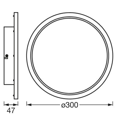 Osram - LED Stmívatelné koupelnové stropní svítidlo SMART+ DISC LED/18W/230V 3000-6500K IP44 Wi-Fi