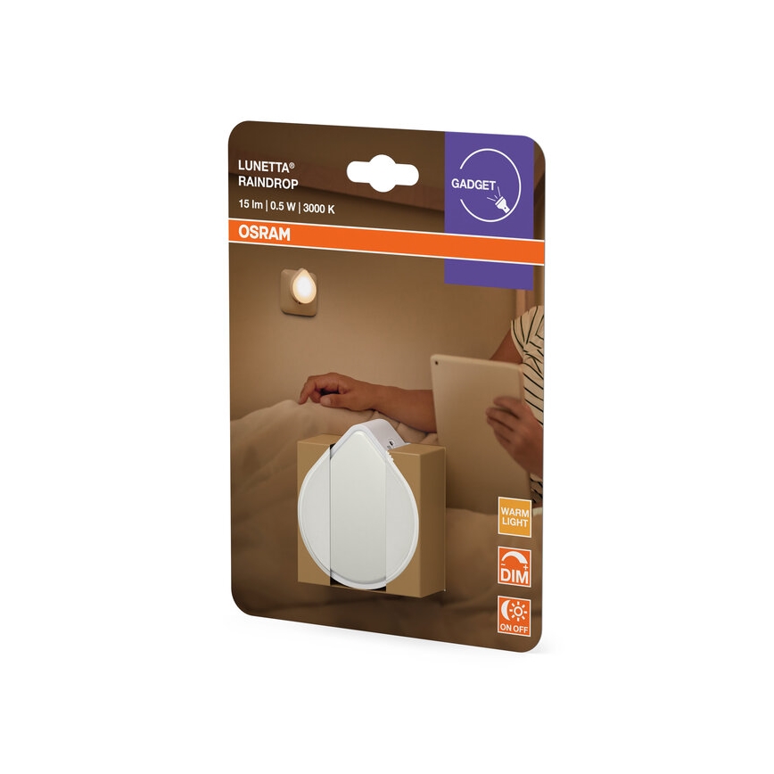 Osram - LED Stmívatelné orientační svítidlo do zásuvky LUNETTA LED/0,5W/230V